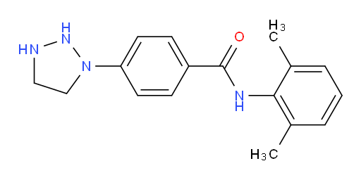 N-(2,6-dimethylphenyl)-4-(1,2,3-triazolidin-1-yl)benzamide