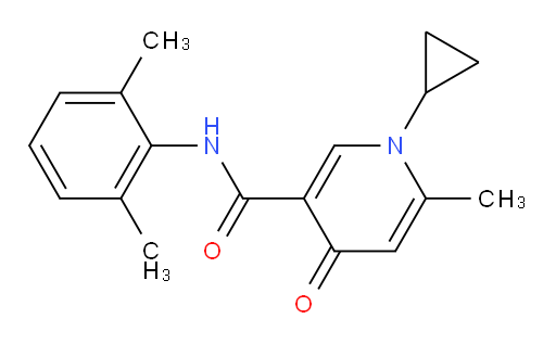 1-cyclopropyl-N-(2,6-dimethylphenyl)-6-methyl-4-oxo-1,4-dihydropyridine-3-carboxamide