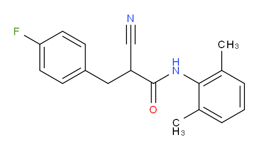 2-cyano-N-(2,6-dimethylphenyl)-3-(4-fluorophenyl)propanamide