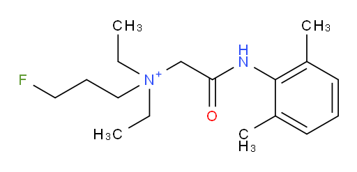 N-(2-((2,6-dimethylphenyl)amino)-2-oxoethyl)-N,N-diethyl-3-fluoropropan-1-aminium