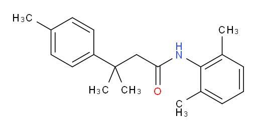 N-(2,6-dimethylphenyl)-3-methyl-3-(p-tolyl)butanamide