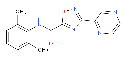 N-(2,6-dimethylphenyl)-3-(pyrazin-2-yl)-1,2,4-oxadiazole-5-carboxamide