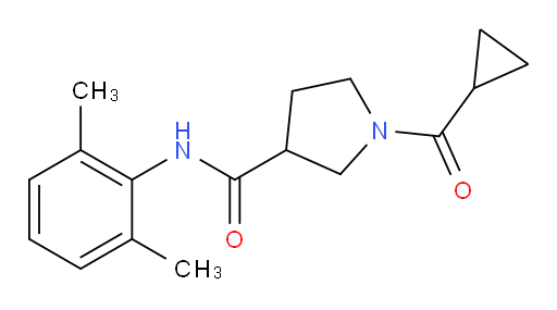 1-(cyclopropanecarbonyl)-N-(2,6-dimethylphenyl)pyrrolidine-3-carboxamide