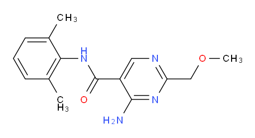 4-amino-N-(2,6-dimethylphenyl)-2-(methoxymethyl)pyrimidine-5-carboxamide