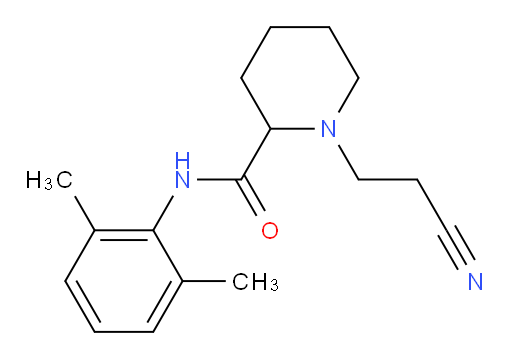 1-(2-cyanoethyl)-N-(2,6-dimethylphenyl)piperidine-2-carboxamide