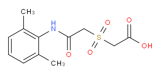 2-((2-((2,6-dimethylphenyl)amino)-2-oxoethyl)sulfonyl)acetic acid