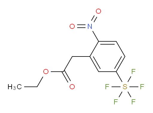 [3-(2-Ethoxy-2-oxoethyl)-4-nitrophenyl]sulfur pentafluoride