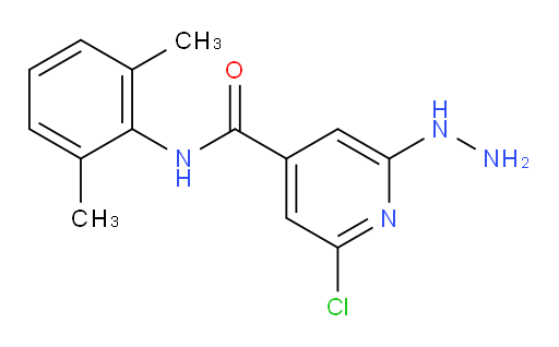 2-chloro-N-(2,6-dimethylphenyl)-6-hydrazinylisonicotinamide