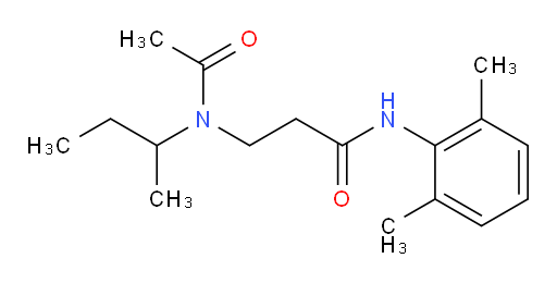 3-(N-(sec-butyl)acetamido)-N-(2,6-dimethylphenyl)propanamide