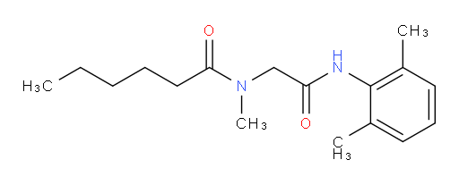 N-(2-((2,6-dimethylphenyl)amino)-2-oxoethyl)-N-methylhexanamide