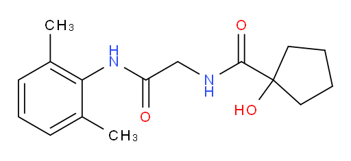 N-(2-((2,6-dimethylphenyl)amino)-2-oxoethyl)-1-hydroxycyclopentanecarboxamide