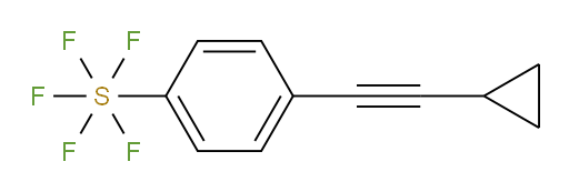 [4-(2-Cyclopropylethynyl)phenyl]sulfur pentafluoride