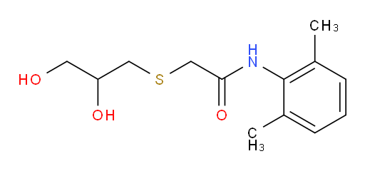 2-((2,3-dihydroxypropyl)thio)-N-(2,6-dimethylphenyl)acetamide