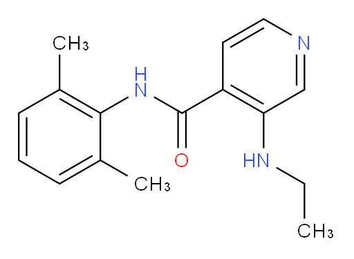 N-(2,6-dimethylphenyl)-3-(ethylamino)isonicotinamide