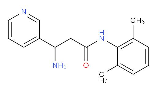 3-amino-N-(2,6-dimethylphenyl)-3-(pyridin-3-yl)propanamide