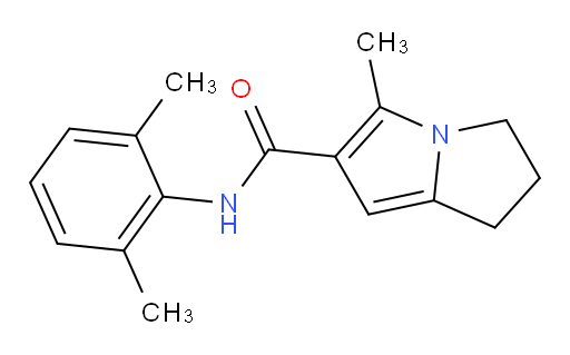 N-(2,6-dimethylphenyl)-5-methyl-2,3-dihydro-1H-pyrrolizine-6-carboxamide