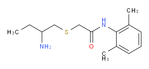 2-((2-aminobutyl)thio)-N-(2,6-dimethylphenyl)acetamide