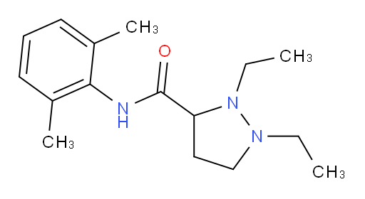 N-(2,6-dimethylphenyl)-1,2-diethylpyrazolidine-3-carboxamide