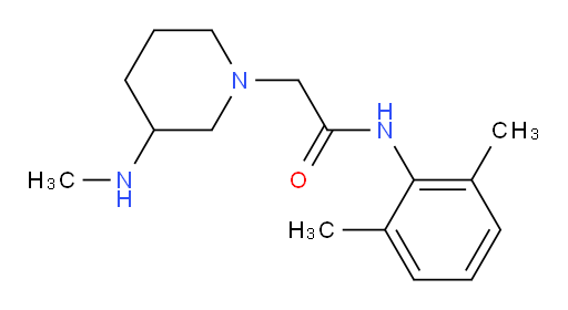 N-(2,6-dimethylphenyl)-2-(3-(methylamino)piperidin-1-yl)acetamide