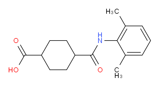4-((2,6-dimethylphenyl)carbamoyl)cyclohexanecarboxylic acid
