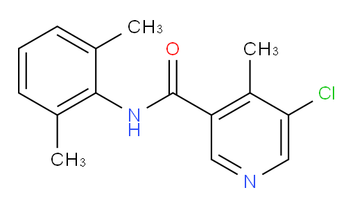 5-chloro-N-(2,6-dimethylphenyl)-4-methylnicotinamide