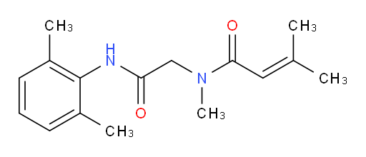 N-(2-((2,6-dimethylphenyl)amino)-2-oxoethyl)-N,3-dimethylbut-2-enamide