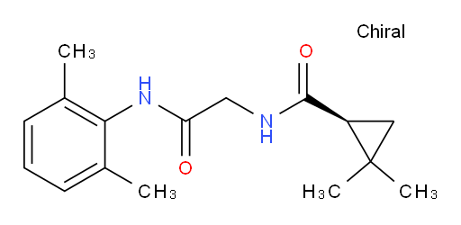 (S)-N-(2-((2,6-dimethylphenyl)amino)-2-oxoethyl)-2,2-dimethylcyclopropanecarboxamide
