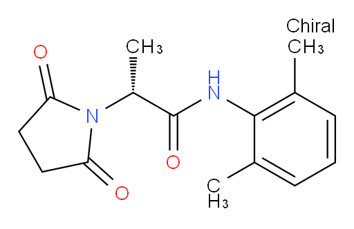 (R)-N-(2,6-dimethylphenyl)-2-(2,5-dioxopyrrolidin-1-yl)propanamide