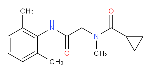 N-(2-((2,6-dimethylphenyl)amino)-2-oxoethyl)-N-methylcyclopropanecarboxamide