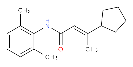 (E)-3-cyclopentyl-N-(2,6-dimethylphenyl)but-2-enamide