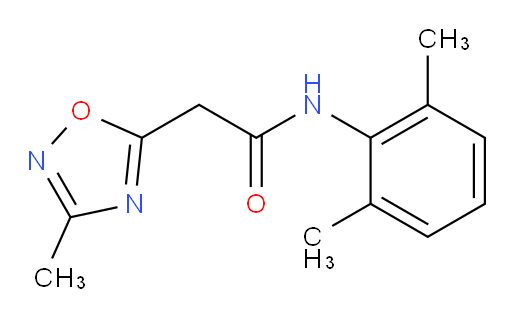 N-(2,6-dimethylphenyl)-2-(3-methyl-1,2,4-oxadiazol-5-yl)acetamide
