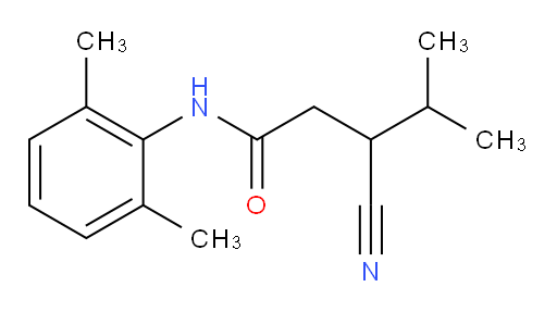 3-cyano-N-(2,6-dimethylphenyl)-4-methylpentanamide
