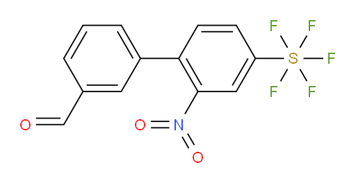 (3'-formyl-2-nitro-biphenyl-4-yl)sulfur pentafluoride