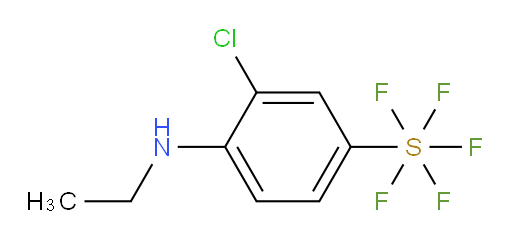 3-chloro-4-(ethylamino)(pentafluoromercapto)benzene