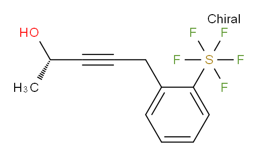 (S)-5-(2-(pentafluoromercapto)phenyl)pent-3-yn-2-ol