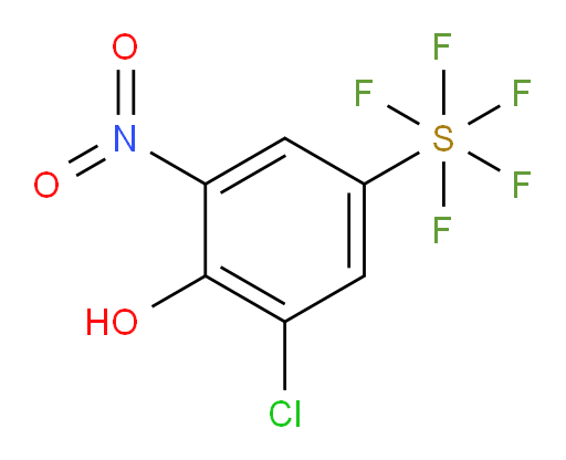 (3-Chloro-4-hydroxy-5-nitrophenyl)sulfur pentafluoride