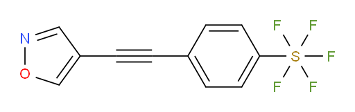 4-(isoxazol-4-ylethynyl)(pentafluoromercapto)benzene