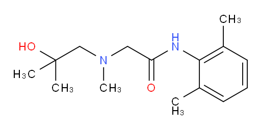 N-(2,6-dimethylphenyl)-2-((2-hydroxy-2-methylpropyl)(methyl)amino)acetamide