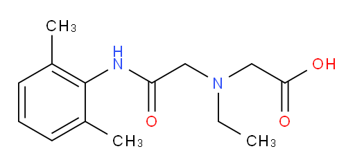 2-((2-((2,6-dimethylphenyl)amino)-2-oxoethyl)(ethyl)amino)acetic acid