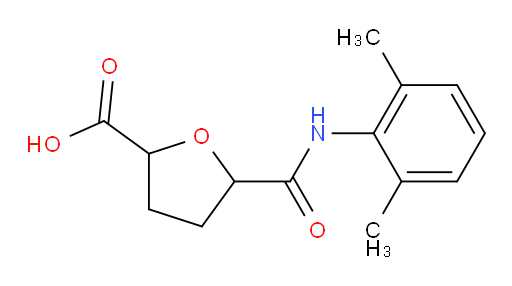 5-((2,6-dimethylphenyl)carbamoyl)tetrahydrofuran-2-carboxylic acid
