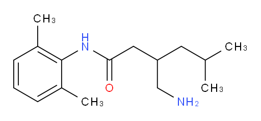 3-(aminomethyl)-N-(2,6-dimethylphenyl)-5-methylhexanamide