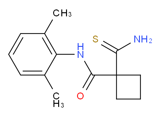 1-carbamothioyl-N-(2,6-dimethylphenyl)cyclobutanecarboxamide