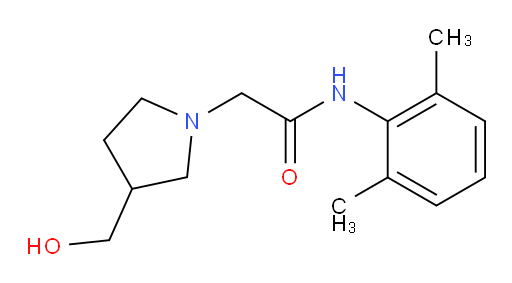 N-(2,6-dimethylphenyl)-2-(3-(hydroxymethyl)pyrrolidin-1-yl)acetamide