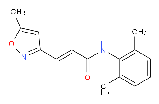 (E)-N-(2,6-dimethylphenyl)-3-(5-methylisoxazol-3-yl)acrylamide