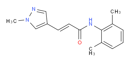 (E)-N-(2,6-dimethylphenyl)-3-(1-methyl-1H-pyrazol-4-yl)acrylamide