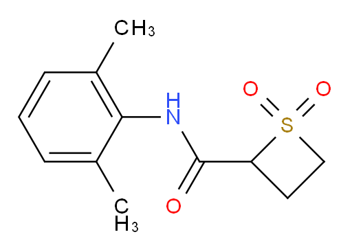 N-(2,6-dimethylphenyl)thietane-2-carboxamide 1,1-dioxide