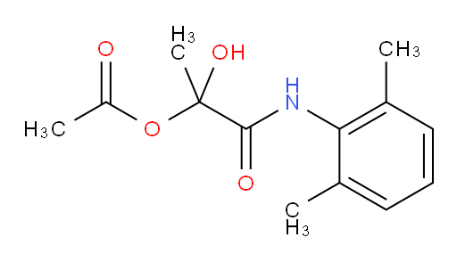 1-((2,6-dimethylphenyl)amino)-2-hydroxy-1-oxopropan-2-yl acetate