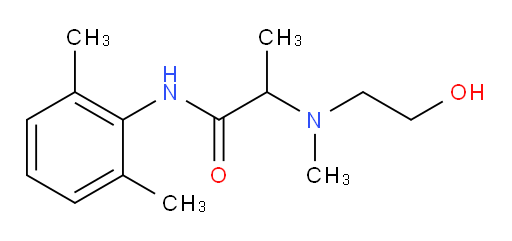 N-(2,6-dimethylphenyl)-2-((2-hydroxyethyl)(methyl)amino)propanamide