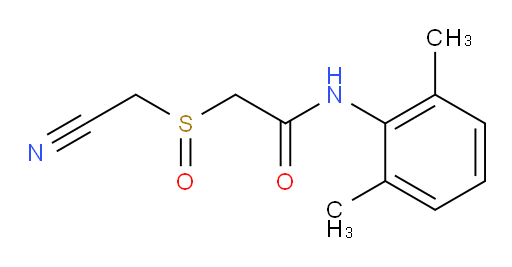 2-((cyanomethyl)sulfinyl)-N-(2,6-dimethylphenyl)acetamide