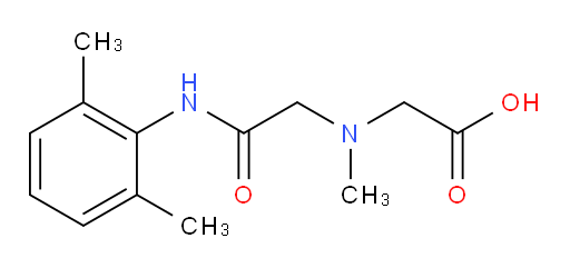 2-((2-((2,6-dimethylphenyl)amino)-2-oxoethyl)(methyl)amino)acetic acid